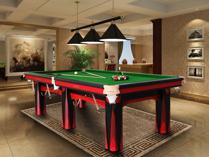黑加紅臺(tái)球桌